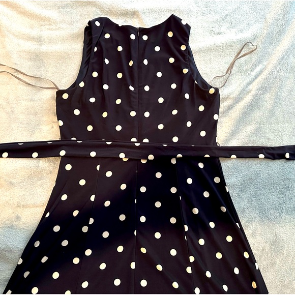 Pretty polkadot summer midi dress size 6 (M) - Picture 3 of 4